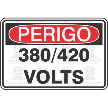 Perigo - 380/420 VOLTS